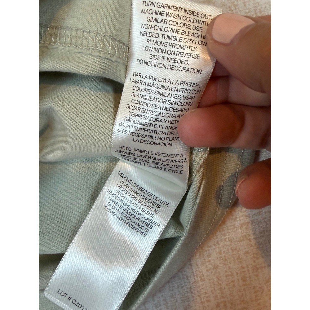 NWT Scotch‎ & Soda Women Sage Green Hydrangea Botanical Tee •L• Cottagecore Art - Picture 7 of 10